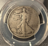 1921-D Walking Liberty Half Dollar, F-15 PCGS (14128)