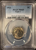 1913 T-1 Buffalo Nickel, MS65 PCGS (14148)