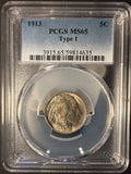 1913 T-1 Buffalo Nickel, MS65 PCGS (14152)