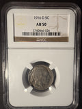 1916-D Buffalo Nickel, AU50 NGC (14164)