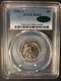 1928-D Buffalo Nickel, MS65 PCGS, CAC (14172). Great Eye Appeal.