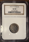 1937-D Buffalo Nickel, 3-Leg AU58 PCGS (14186)