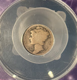 1916-D Mercury Dime, AG3,  ANACS, (14190). Key Date. Great Eye Appeal.