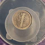 1916-D Mercury Dime, AG3,  ANACS, (14190). Key Date. Great Eye Appeal.