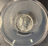 1916-D Mercury Dime, AU Details, PCGS, (14194). Key Date. Great Eye Appeal.