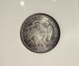 1877-CC Seated Liberty Quarter, MS63 NGC, (14204)