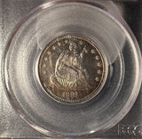 1881 Seated Liberty Quarter, PF63 PCGS, (14206)