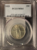 1925 Standing Liberty Quarter, MS64 PCGS. (14232)