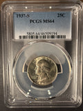 1937-S Washington Quarter, MS64 PCGS (14244)