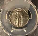 1927-D Standing Liberty Quarter, MS63FH. PCGS. (14246)