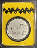 1oz Silver "Peanuts" Enameled Silver Round, Pilot Snoopy (14254)