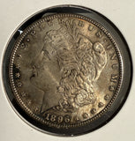 1896 Morgan Silver Dollar, MS60 + Toned (14272)