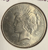 1925 Peace Dollar, MS60+, (14314)