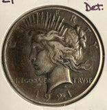 1921 Peace Dollar, Circulated, (14316)