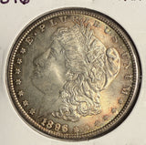 1896 Morgan Silver Dollar, MS60+ Gemmy. (14322)