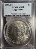 1879-CC Capped Morgan Silver Dollar, MS61 PCGS. (14342)