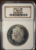 1883-S Morgan Silver Dollar, MS63 NGC. (14370)
