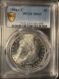1884-CC Morgan Silver Dollar, MS63 PCGS GS. (14376)