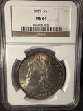 1885 Morgan Silver Dollar, MS64 NGC. (14382)