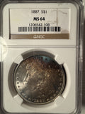 1887 Morgan Silver Dollar, MS64, NGC. (14426)