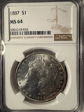 1887 Morgan Silver Dollar, MS64, NGC. (14428)
