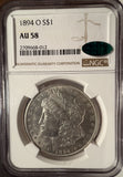 1894-O Morgan Silver Dollar, AU58 NGC CAC (14438)