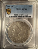 1893-CC Morgan Silver Dollar, XF40 PCGS, GS (14444)