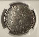 1895-O Morgan Silver Dollar, AU53 NGC  (14464). Key Date. Great Eye Appeal.