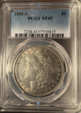 1895-S Morgan Silver Dollar, XF45 PCGS (14466)