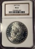 1897-S Morgan Silver Dollar, MS62 NGC, (14487)