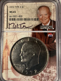 1972 Type 2 Eisenhower Dollar, MS65 NGC, (14532)
