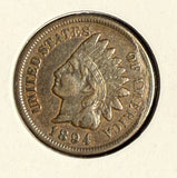 1894 Indian Head Cent, VF/XF. (14569)