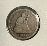 1875-S 20ct VG (14580)