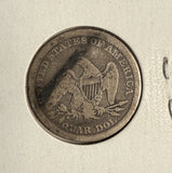 1843 Seated Liberty Quarter, Circulated. (14582)