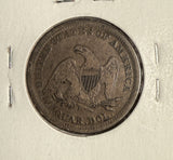 1854 Seated Liberty Quarter, Circulated. (14586)