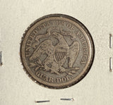 1876 Seated Liberty Quarter, Circulated. (14596)