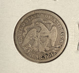 1876-S Seated Liberty Quarter, Circulated. (14600)