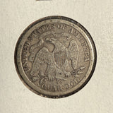 1877-CC Seated Liberty Quarter, Circulated. (14602)