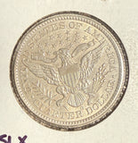 1898-O Barber Quarter, MS60+. (14626)