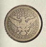 1897-S Barber Quarter, Circulated. (14628)