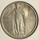 1920-S Standing Liberty Quarter, AU+. (14724)