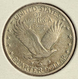 1920-S Standing Liberty Quarter, AU+. (14724)