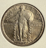 1920-S Standing Liberty Quarter, AU+. (14726)