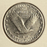 1928-S Standing Liberty Quarter, AU+. (14752)
