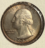 1935-D Washington Quarter, MS60+ (14760)