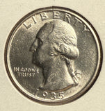 1935-S Washington Quarter, MS60+. (14764)