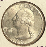 1937-D Washington Quarter, MS60+. (14768)