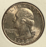 1938-S Washington Quarter, MS60+. (14770)