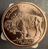 1oz .999 Copper Buffalo Round, Lot of 10Pcs. Brand new, Tube Fresh,