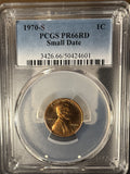 1970-S Small Date Lincoln Cent, PF66RD, PCGS, (14793)